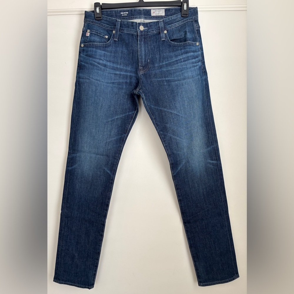 NWOT AG Adriano Goldschmied Men's 32 Dark Denim The Dylan Slim Skinny Jeans